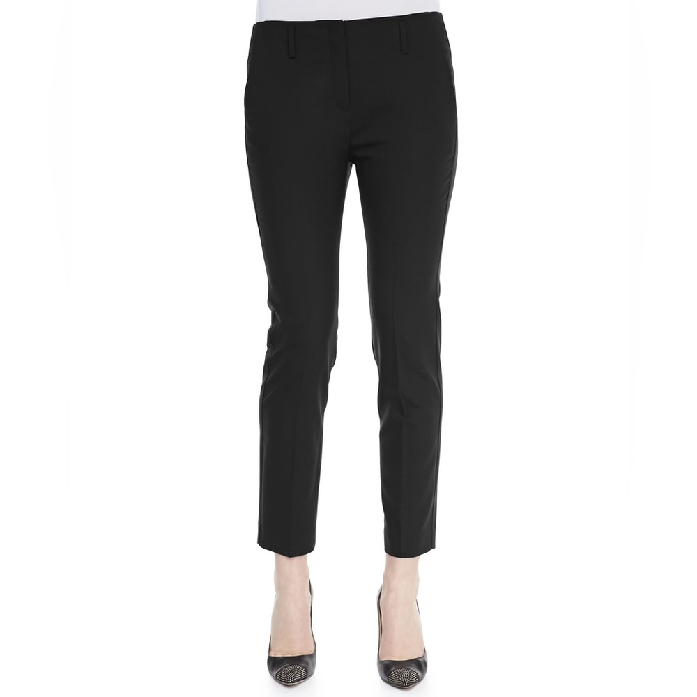 Theory Bedina Solid Black Virgin Wool Classic Dre… - image 1